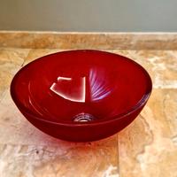 Lavabo tondo in vetro satinato