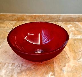Lavabo tondo in vetro satinato