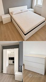 Monili Camera - Letto, comodini, armadio e casset.