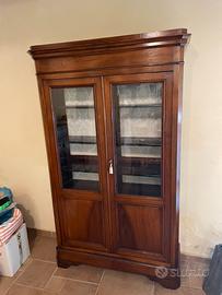Vetrinetta antiquariato noce