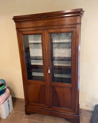 Vetrinetta antiquariato noce