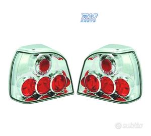 FANALI VOLKSWAGEN VW GOLF 3, 91-97 FONDO CROMATO L