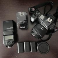 Canon eos R + flash + trigger + 35mm RF 1.8 IS STM