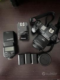 Canon eos R + flash + trigger + 35mm RF 1.8 IS STM