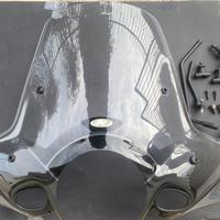 PARABREZZA TRASPARENTE CON SERIGRAFIA COMPLETO DI 