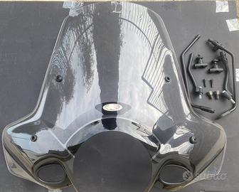 PARABREZZA TRASPARENTE CON SERIGRAFIA COMPLETO DI 