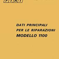 LIBRO FIAT 1100 DATI RIPARAZIONE 1970