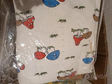 copriletto con disegno dei Puffi