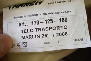 telo copribarca marlin 26'