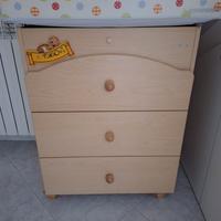 Foppapedretti fasciatoio e lettino in legno