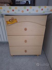 Foppapedretti fasciatoio e lettino in legno