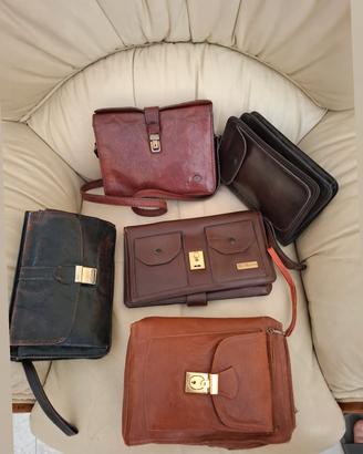pochette pelle vintage 