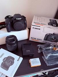 Canon EOS 600D + Obiettivo 18-55mm Kit completo