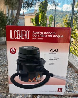 aspira cenere con filtro ad acqua
