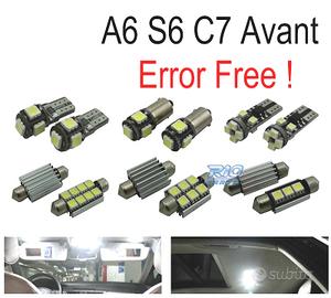 KIT 17 LAMPADE LED INTERNE PER AUDI A A6 S6 RS6 C7