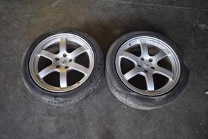 2 Cerchi In Lega Da 18" Posteriori Per Nissan 350Z