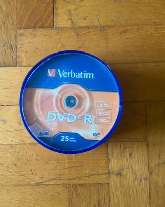 Verbatim DVD-R 4,7 GB 16× – Pack 25 dischi