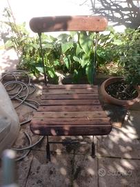 Antica sedia da giardino anni 20/30