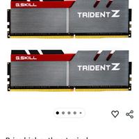 kit di memoria RAM G.Skill Trident Z DDR4. 3200 CL