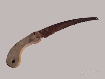 seghetto vintage  con manico il legno