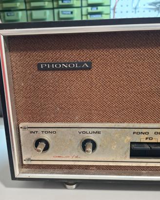 Radio d’epoca PHONOLA RV 6376/6 valvole FM OM OC –