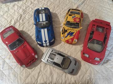 Modelli statici Burago 1/18  Ferrari GTO,  Bugatti