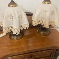 Coppia abat-jour vintage pizzo