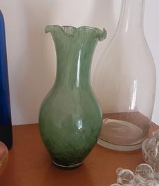 murano antico vaso vetro soffiato 