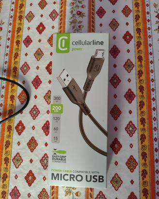 Cavo micro USB 2mt