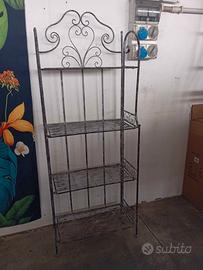 Espositore scaffale Etagere in ferro battuto