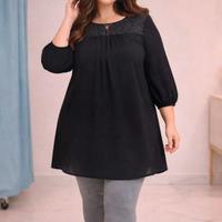 Camicia lunga a vestitino curvy