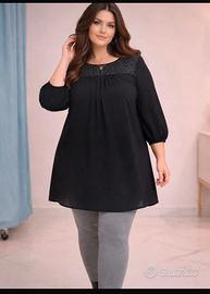 Camicia lunga a vestitino curvy