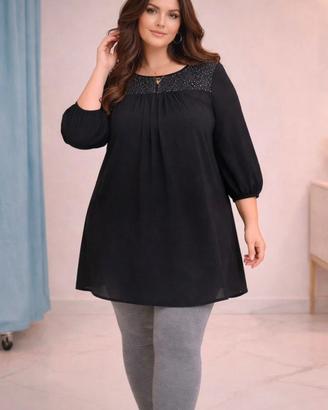 Camicia lunga a vestitino curvy