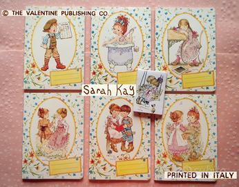 SARAH KAY Vintage 1980 QUADERNI bimbi + Mini Notes