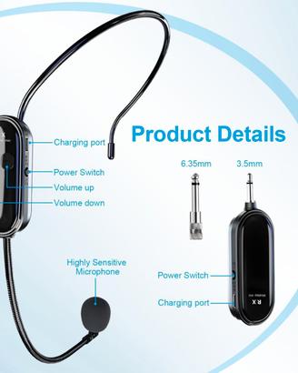 Microfono wireless professionale