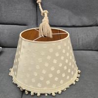 Elegante lampadario di stoffa ignifuga