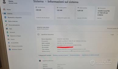 Pc desktop con cpu i3,8Gb,Ssd 256Gb,Win11
