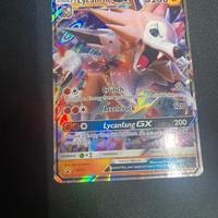 Carta pokemon lycanroc GX