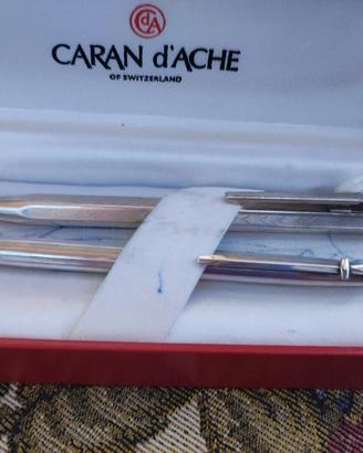 penne a sfera Caran d'Ache argento