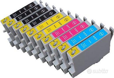 CARTUCCE COMPATIBILI EPSON NUOVE  KIT 10 PEZZI