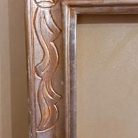 grande cornice foglia argento