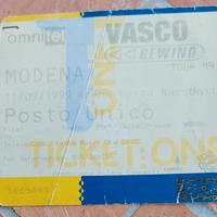 TICKET  VASCO  TOUR 1999 EVENTO SCADUTO MODENA