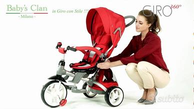 Triciclo GIRO 6 in 1 Baby's Clan - rosso