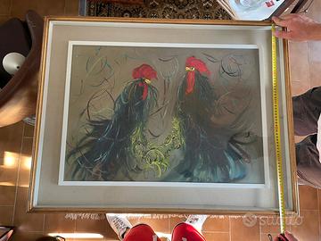 QUADRO OLIO SU TELA P. BRAMBILLA