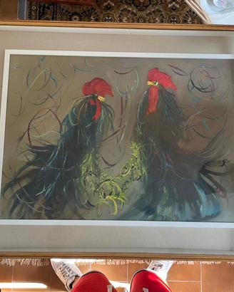 QUADRO OLIO SU TELA P. BRAMBILLA