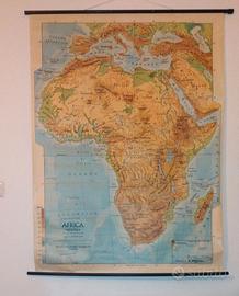 Cartina geografica dell' Africa.