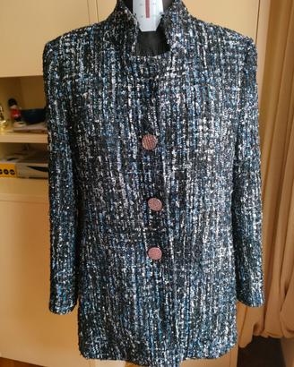 Giacca bouclé con paillettes 