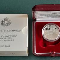 3 monete San Marino e 3 monete 500 Lire argento