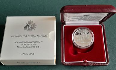 3 monete San Marino e 3 monete 500 Lire argento