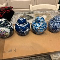 Set 4 potiche porcellana cinese